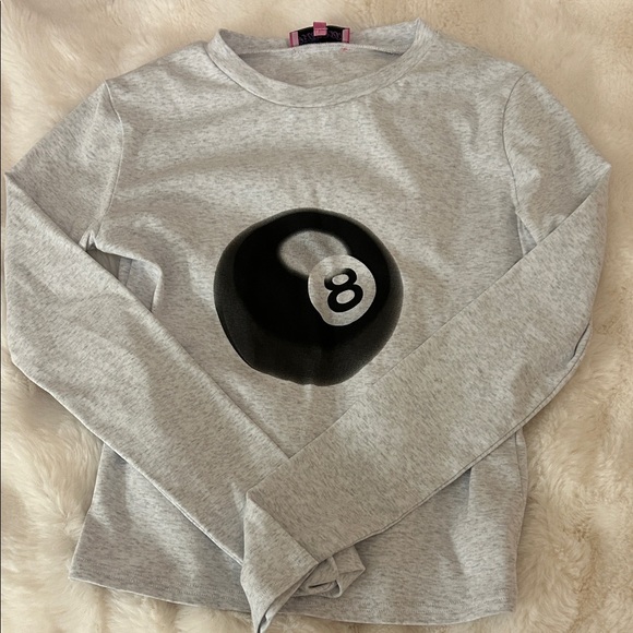 Edikted Tops - Edikted 8ball long sleeve